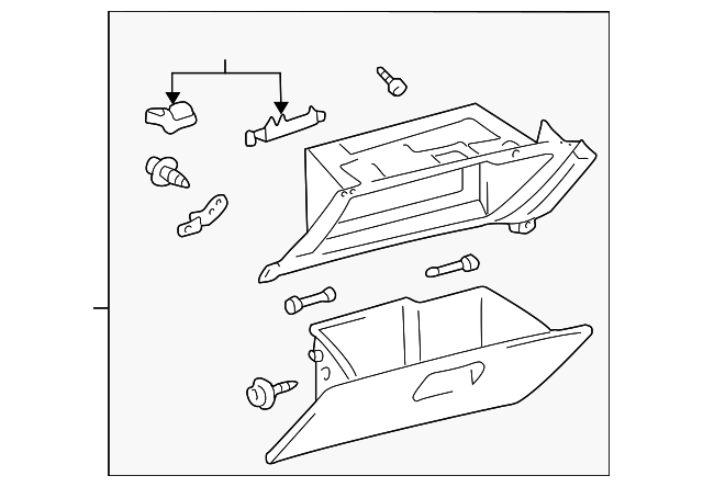 55303-AA030-A0 Деталь GLOVE BOX ASSY