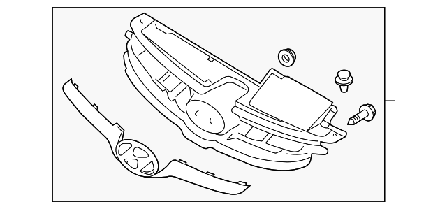 86350-3X000 Деталь GRILLE ASSY