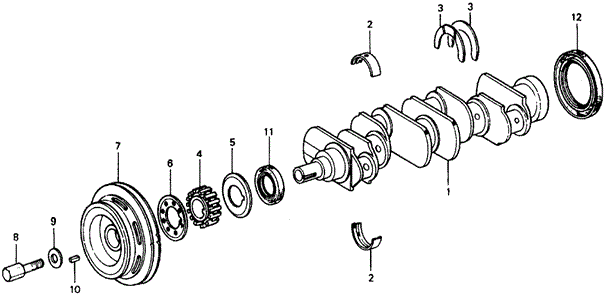 1977 Honda CIVIC 1200 COUPE OIL SEAL (74X98X12) - (91214634004) 1977 Honda CIVIC 1200 COUPE OIL SEAL (74X98X12) - (91214634004)