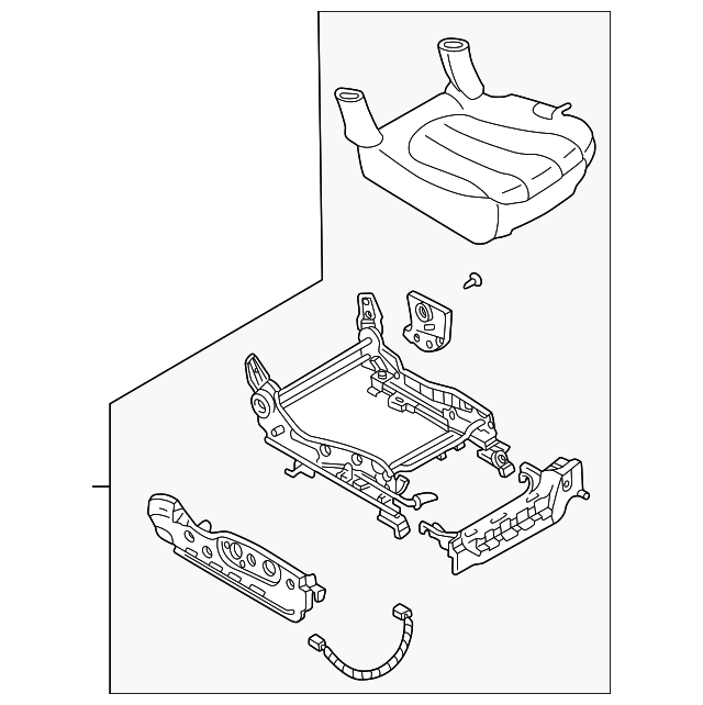 TA0288110L02 Деталь LOWER SEAT ASSY