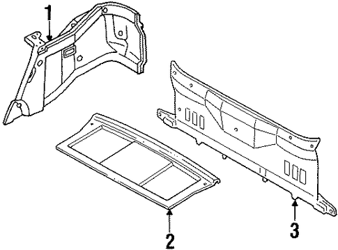 Escort INTERIOR TRIM - REAR BODY