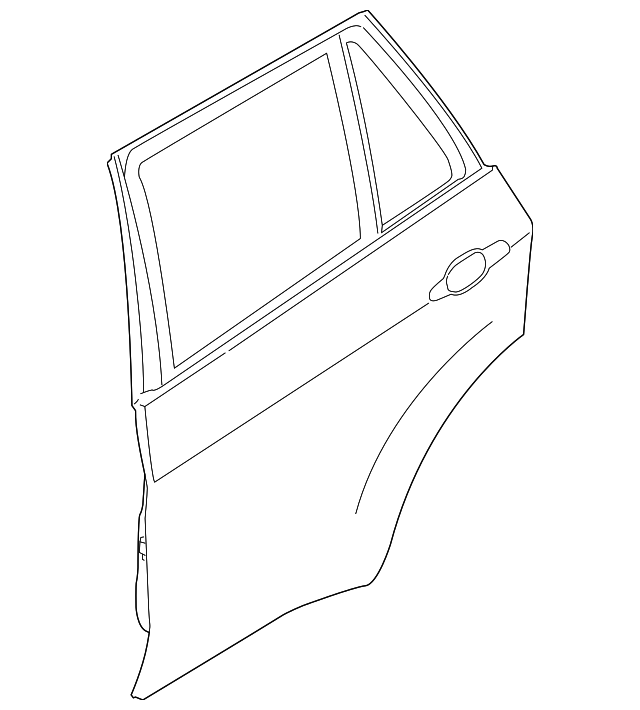 41-52-7-261-481 Деталь DOOR SHELL, LEFT