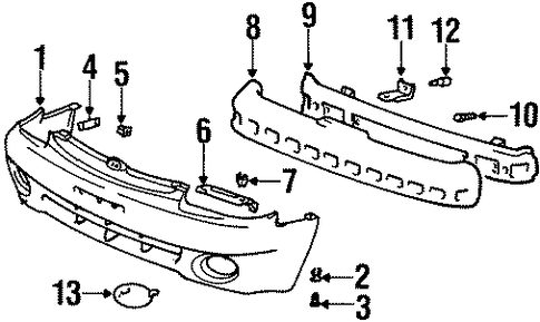 Accent BUMPER & COMPONENTS - FRONT 2