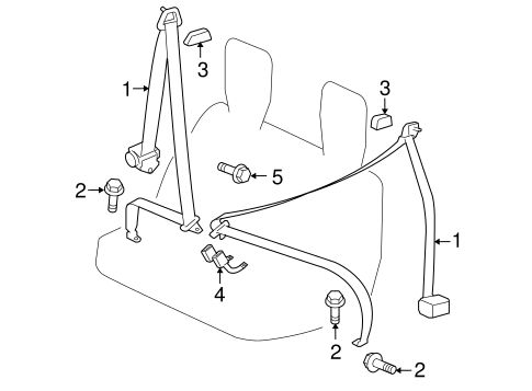 Outlander THIRD ROW SEAT BELTS