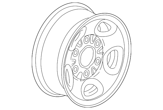 9597725 Деталь WHEEL, STEEL