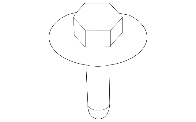 11589015 Деталь SIDE RETAINER BOLT, RIGHT