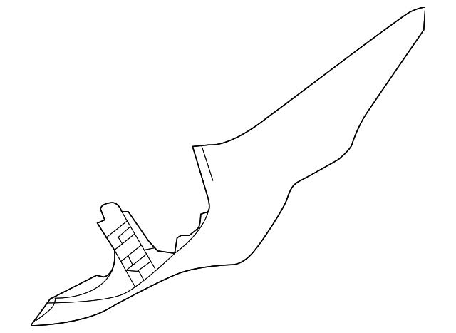 76934-3BA0A Деталь UPPER QTR TRIM, RIGHT