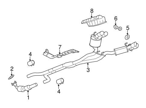 Camaro EXHAUST COMPONENTS 3