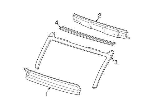 Cavalier WINDSHIELD HEADER & COMPONENTS