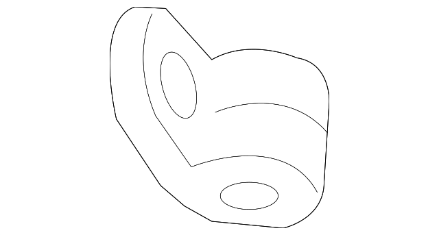 5098597AA Деталь HINGE PILLAR LOWER BRACKET, LEFT