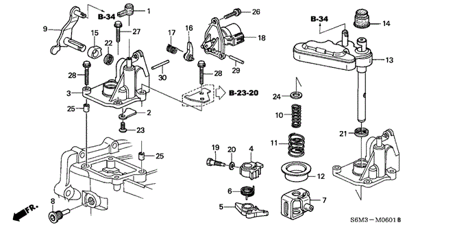 RSX MT SHIFT ARM (6MT)