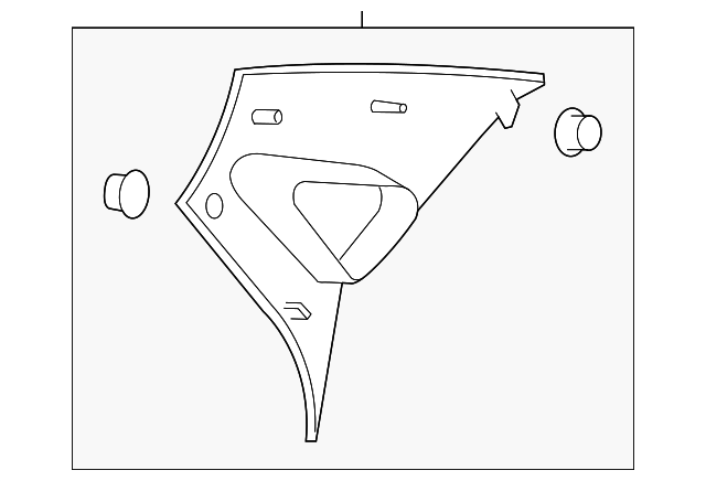 85850-2H100-4W Деталь UPPER QTR TRIM, LEFT