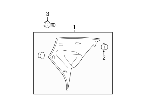 Elantra INTERIOR TRIM - QUARTER PANELS