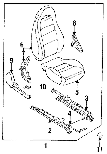 RX-7 SEAT COMPONENTS