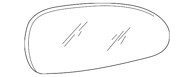 87611-3F100 Деталь MIRROR GLASS, LEFT