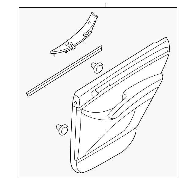 83301-3J071-RS DOOR TRIM PANEL, LEFT