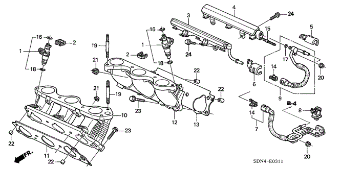 ENGINE/FUEL INJECTOR (V6) for 2003 Honda ACCORD COUPE #1