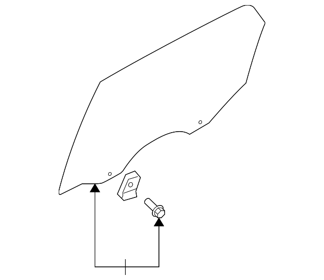 83410-1F020 Деталь DOOR GLASS, LEFT