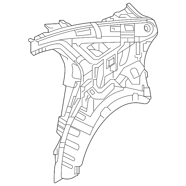 71601-C2000 Деталь INNER QTR PANEL, LEFT