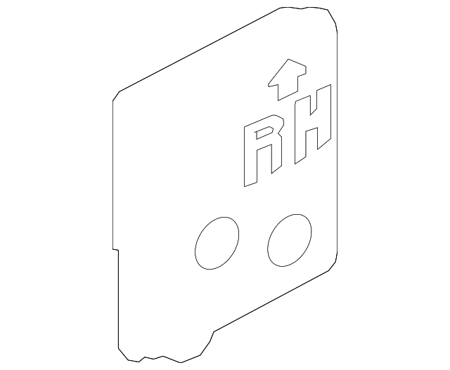 83393-A7000 Деталь IMPACT PAD, LEFT