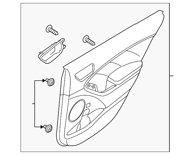 83305-A7130D2C Деталь DOOR TRIM PANEL, LEFT