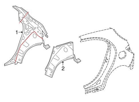 GLA250 INNER STRUCTURE