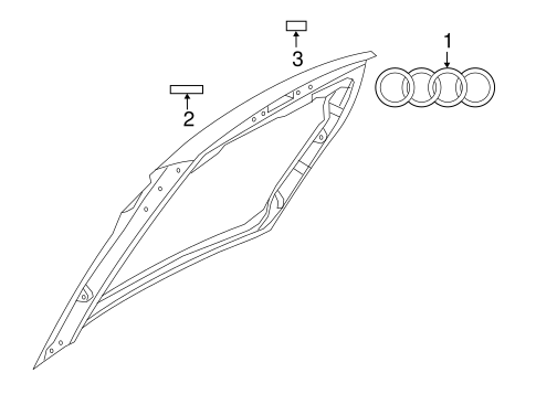 TT Quattro EXTERIOR TRIM - LIFT GATE