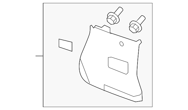 25998820 PILLAR MOLDING, LEFT