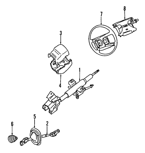 Diamante STEERING COLUMN