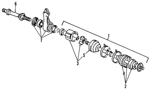 Endeavor AXLE SHAFTS & JOINTS