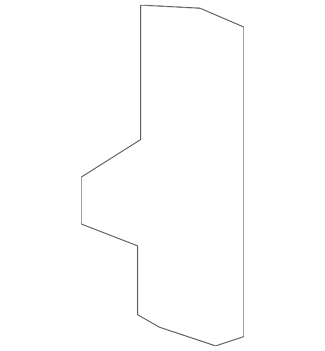 86653-2P000 BUMPER COVER UPPER BRACKET, LEFT