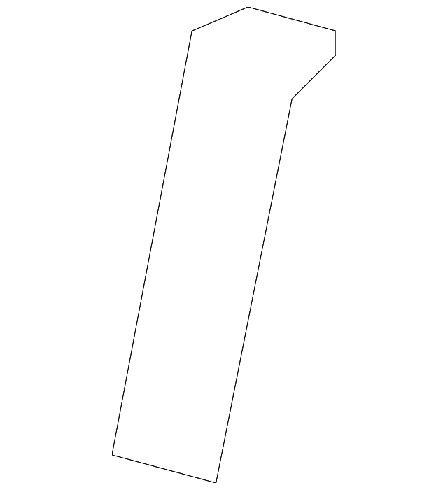 86633-1U500 Деталь IMPACT BAR UPPER BRACKET, RIGHT