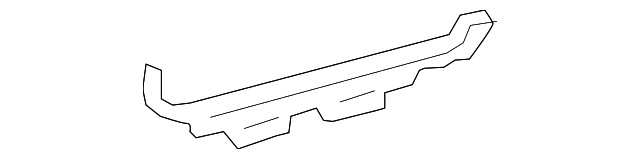 86678-2P000 BUMPER COVER SIDE REINF, RIGHT
