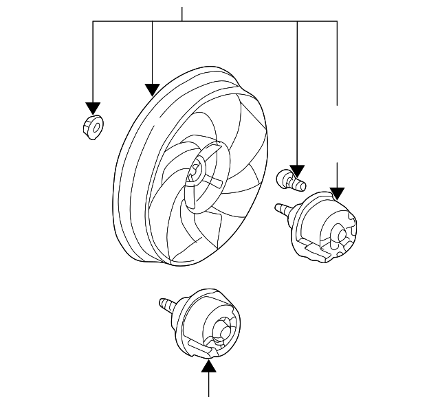 12463002 FAN ASSY, RIGHT
