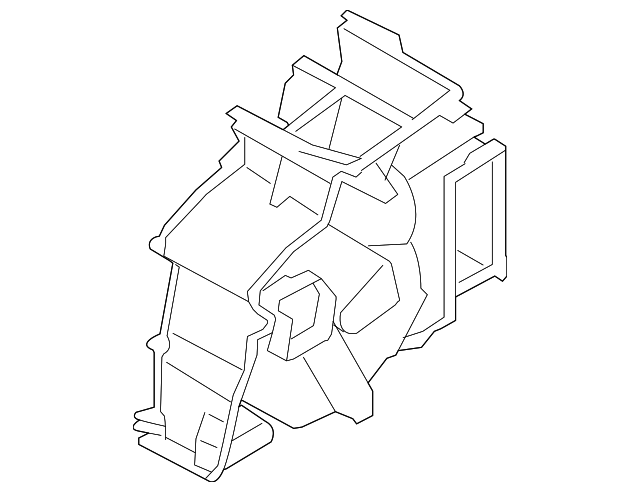 97135-2J000 Деталь HEATER CASE, RIGHT