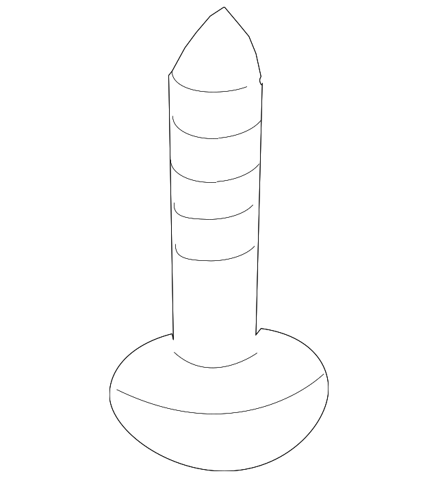 MF453017 ROCKER MOLDING SCREW, LEFT