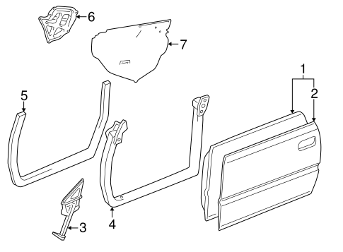 ES300 DOOR & COMPONENTS 2