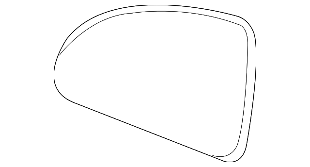 15263099 Деталь MIRROR GLASS, RIGHT