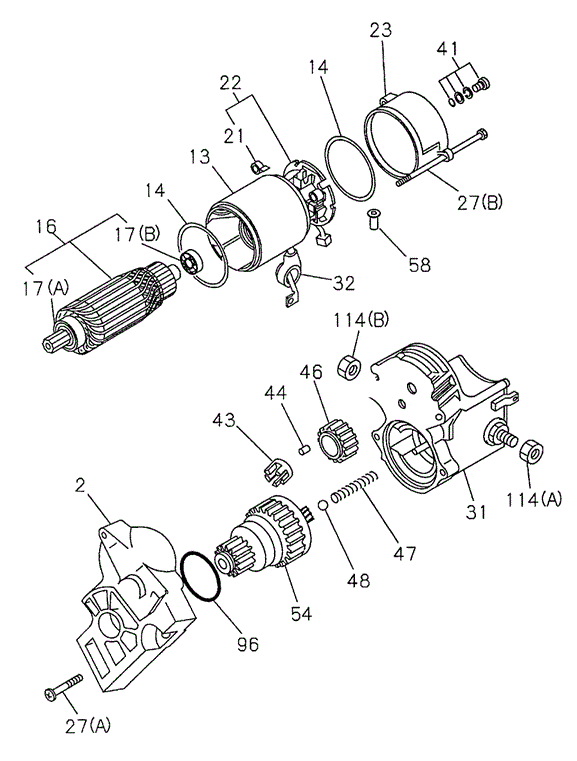 ENGINE/STARTER COMPONENTS for 1999 Honda PASSPORT #1