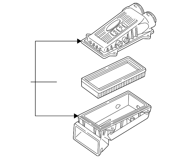 F4UZ9600B Деталь AIR CLEANER ASSY