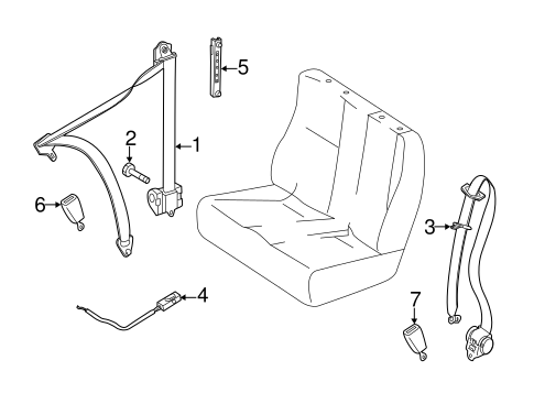 Sprinter 3500 FRONT SEAT BELTS