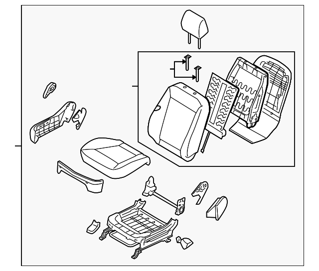 88020-0W600-MKS Деталь SEAT ASSY