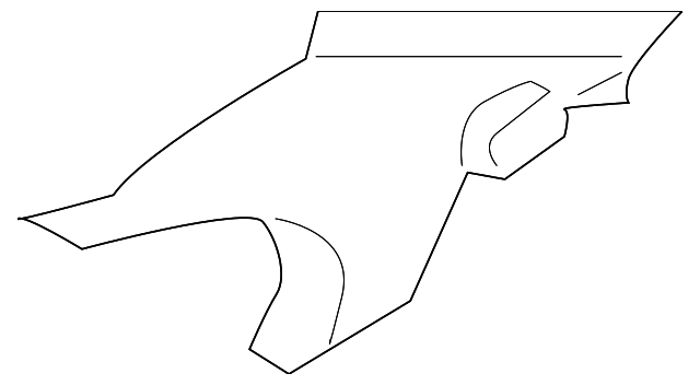 76934-5M010 Деталь UPPER QTR TRIM, RIGHT
