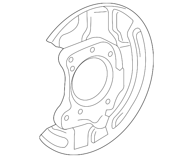 46504-28030 Деталь BACKING PLATE, LEFT