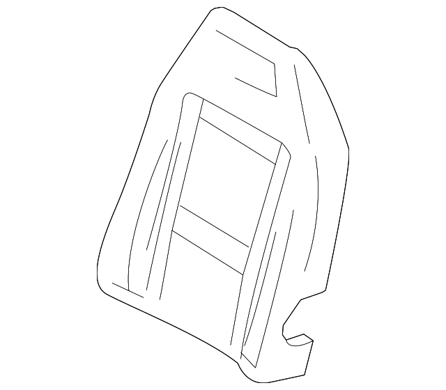 AC2Z-1664810-A Деталь SEAT BACK PAD, LEFT