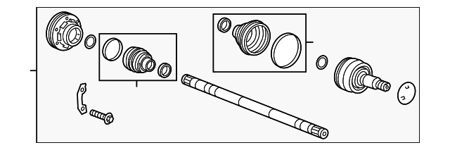 23117788 AXLE ASSY, RIGHT