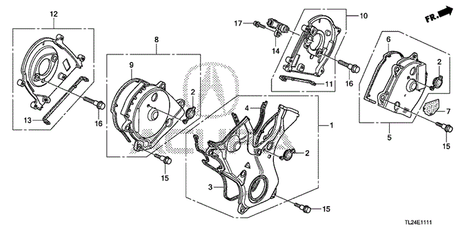 TSX SEDAN TIMING BELT COVER (V6)