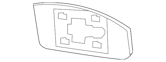 96365-CD060 Деталь MIRROR GLASS, RIGHT