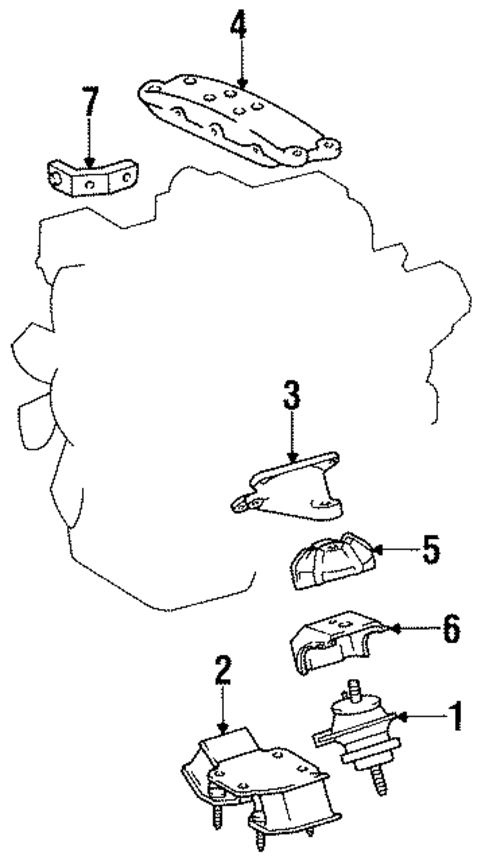 LS400 ENGINE & TRANS MOUNTING