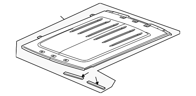 25812446 Деталь ROOF PANEL